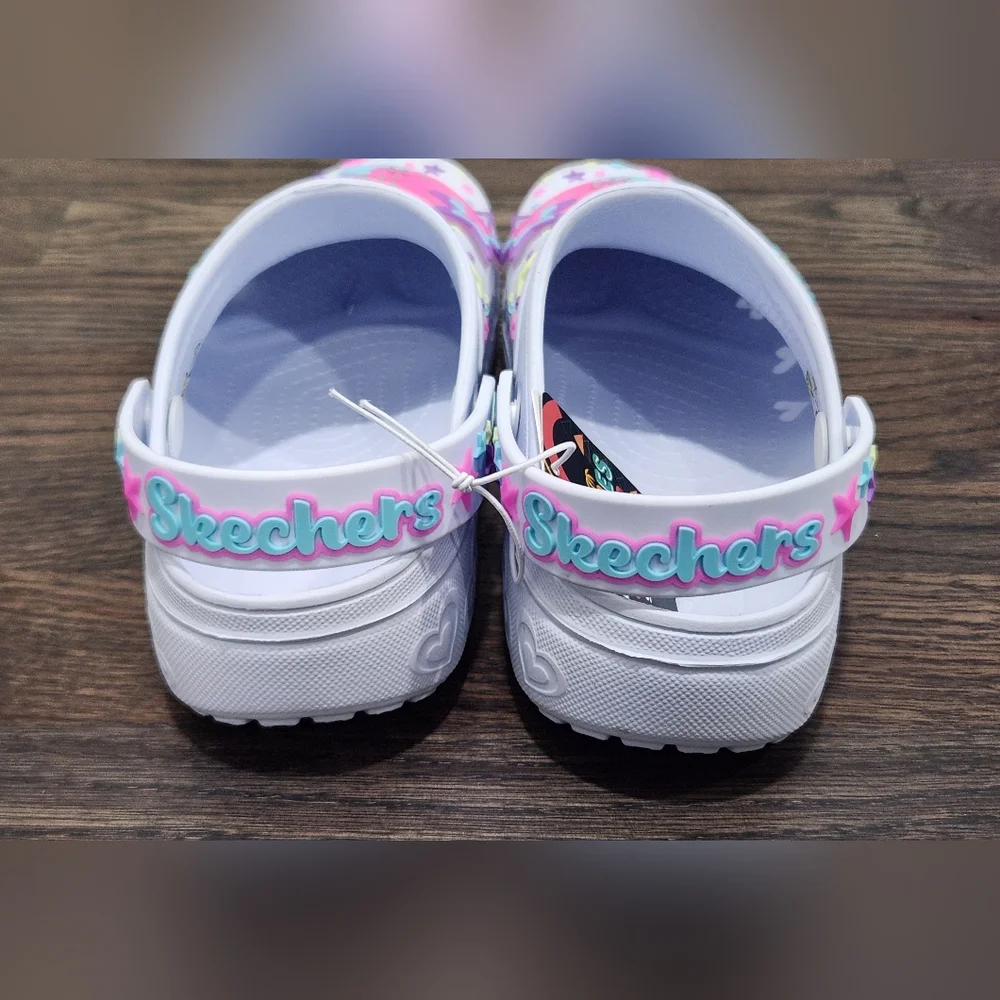 Skechers Foamies Wing Stars Light Up Shoes NWT
